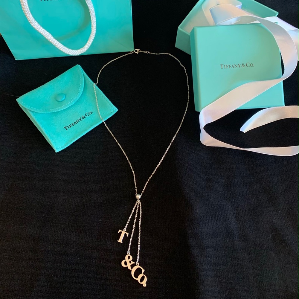 Tiffany and Co signature dangle necklace